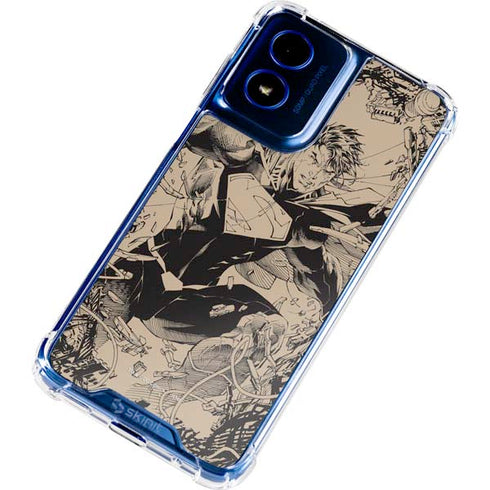 DC Comics Superman Unchained #1 Original Cover Pencils Moto G 5G (2024) Clear Case